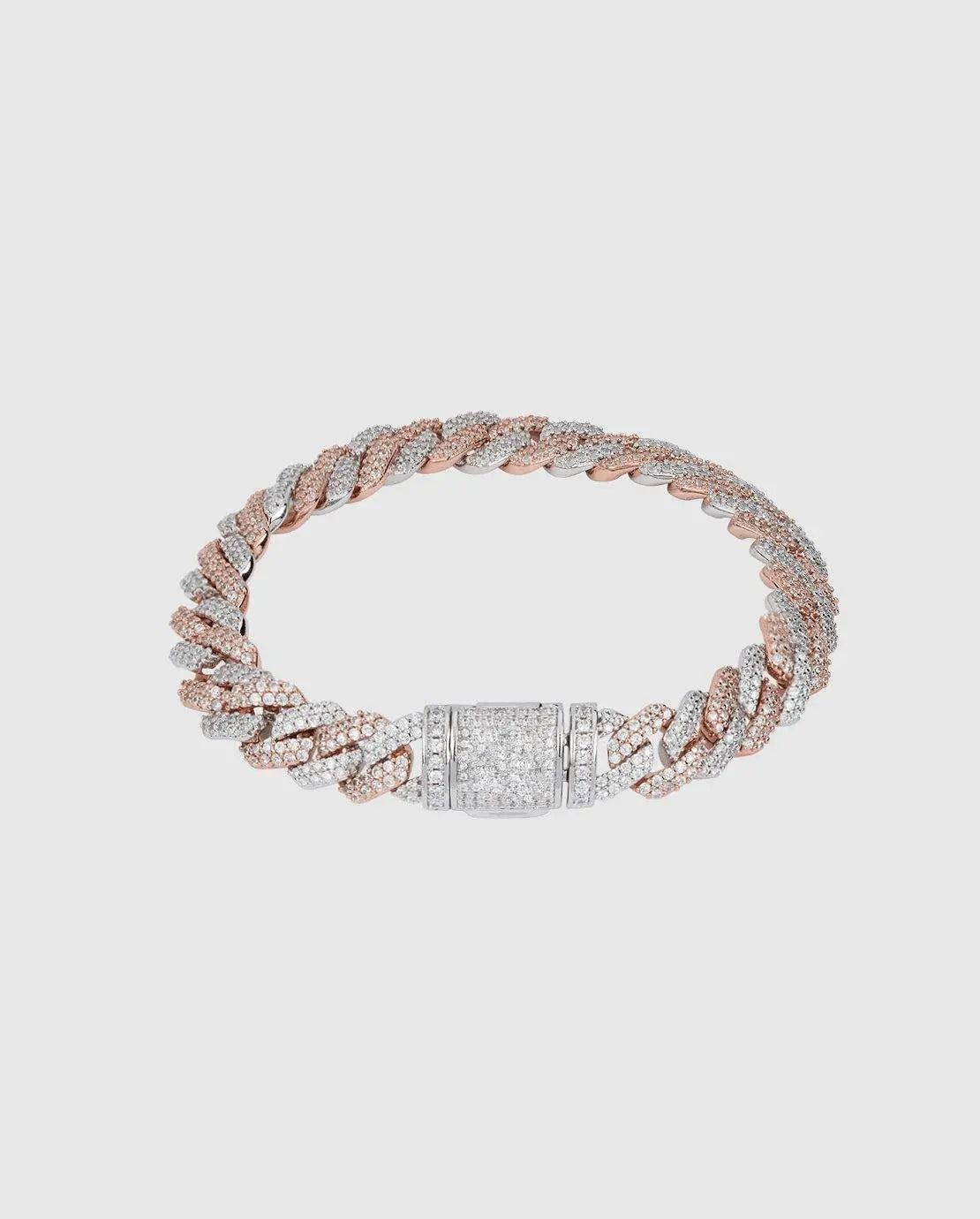 DIAMOR® 14mm Diamond Prong Link Bracelet