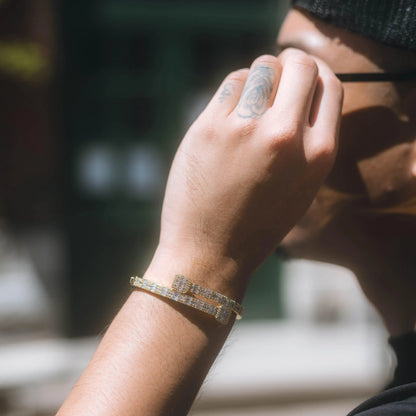 DIAMOR® Baguette Bangle Bracelet