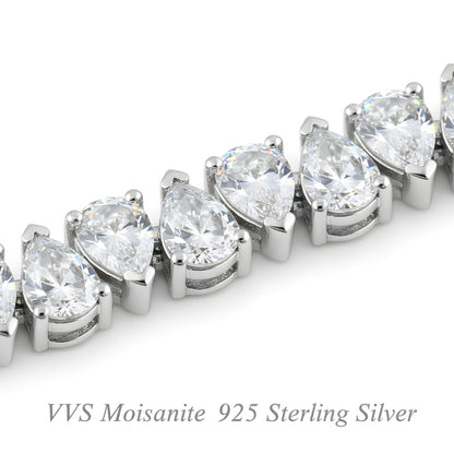 DIAMOR® Moissanite Pear Cut Bracelet