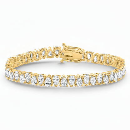 DIAMOR® Moissanite Pear Cut Bracelet