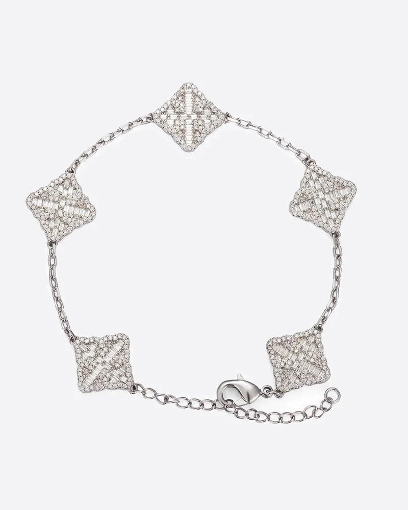 DIAMOR® Iced Clover Bracelet