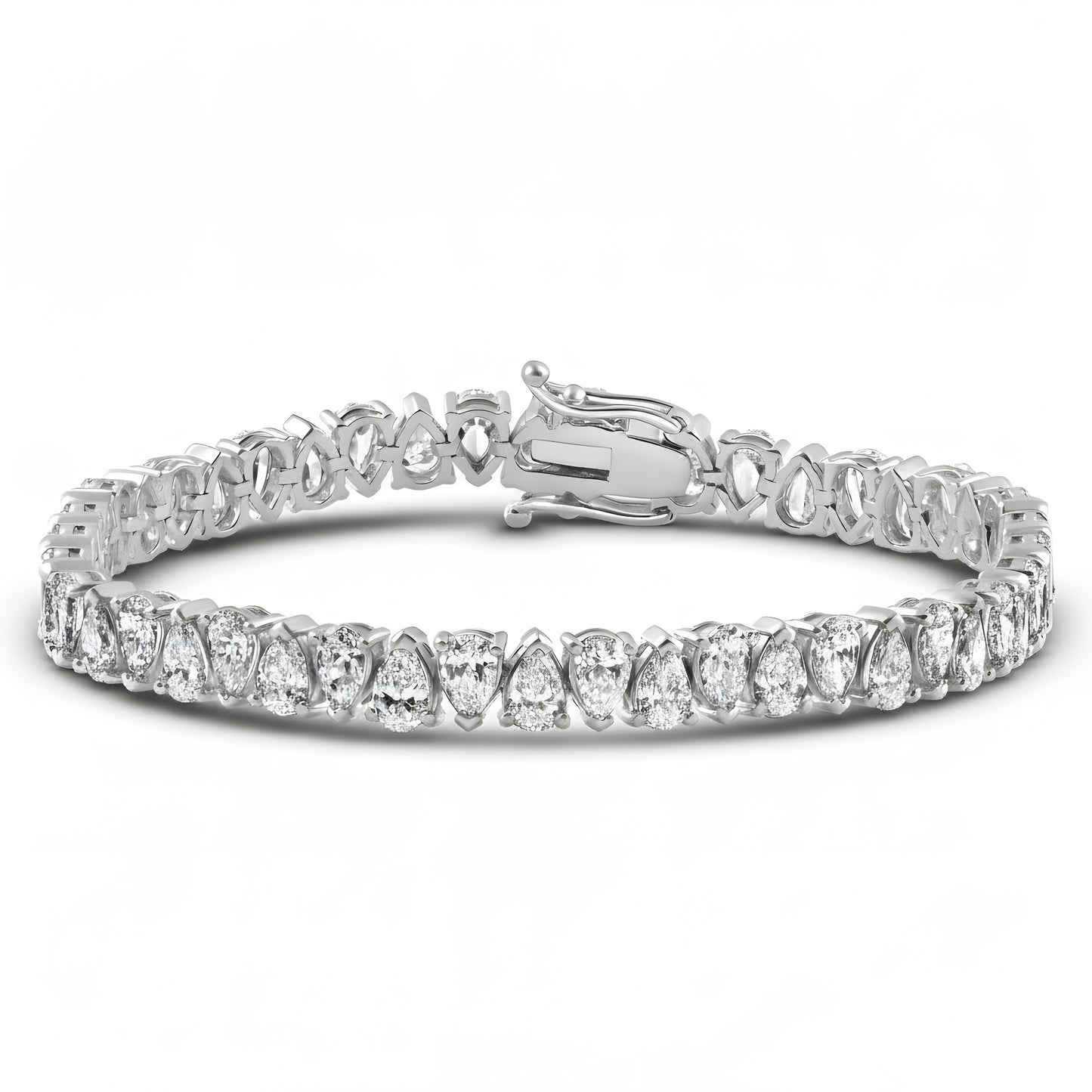 DIAMOR® Moissanite Pear Cut Bracelet