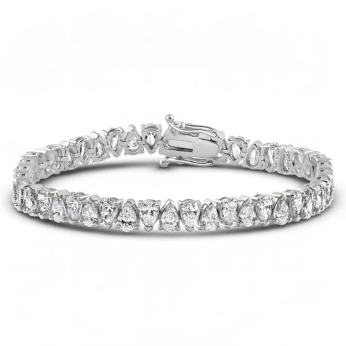 DIAMOR® Moissanite Pear Cut Bracelet