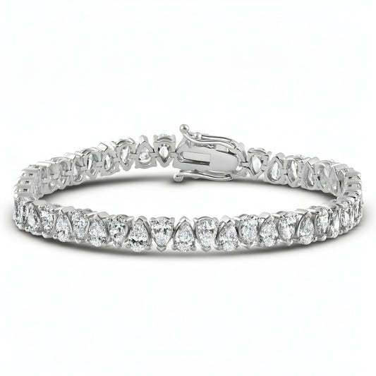 DIAMOR® Moissanite Pear Cut Bracelet