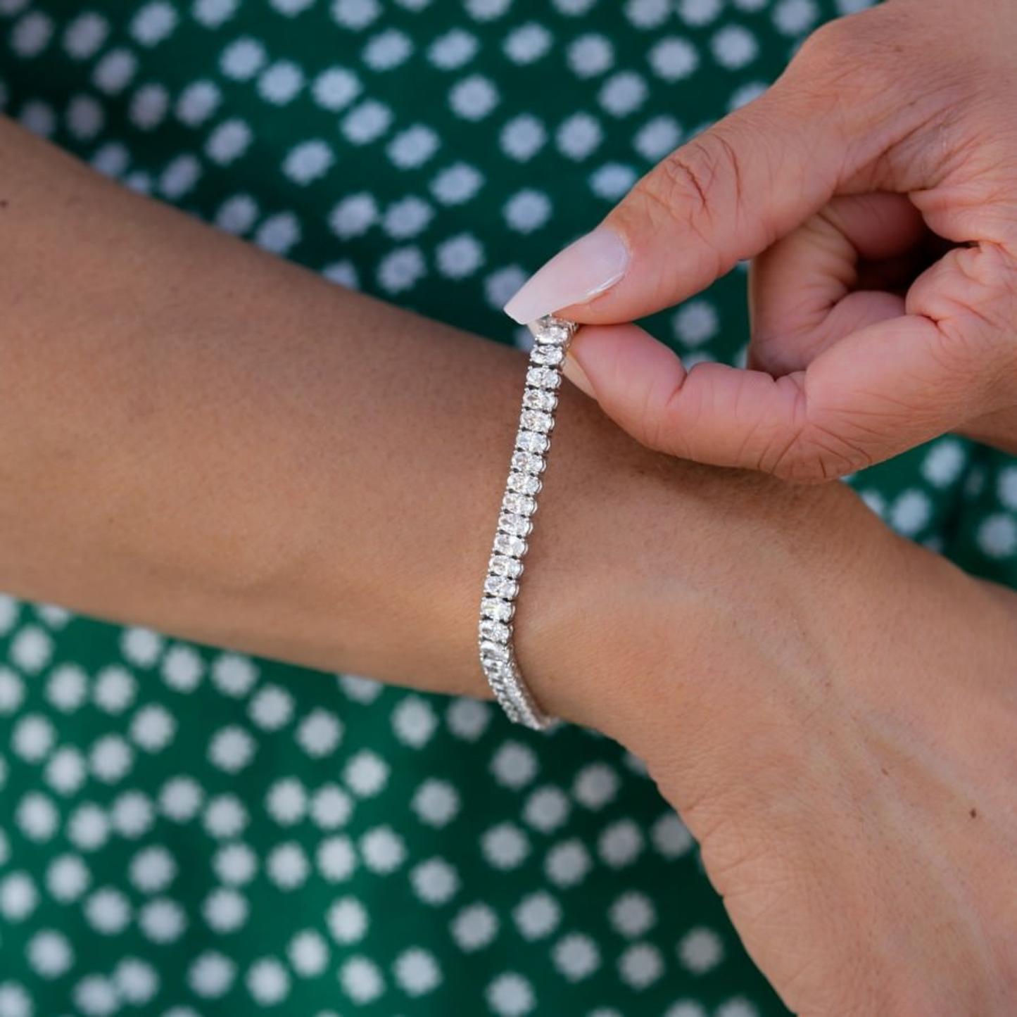 DIAMOR® Oval Tennis Bracelet