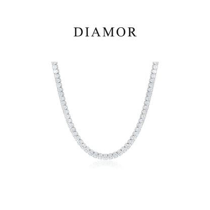 DIAMOR® Oval Tennis Necklace