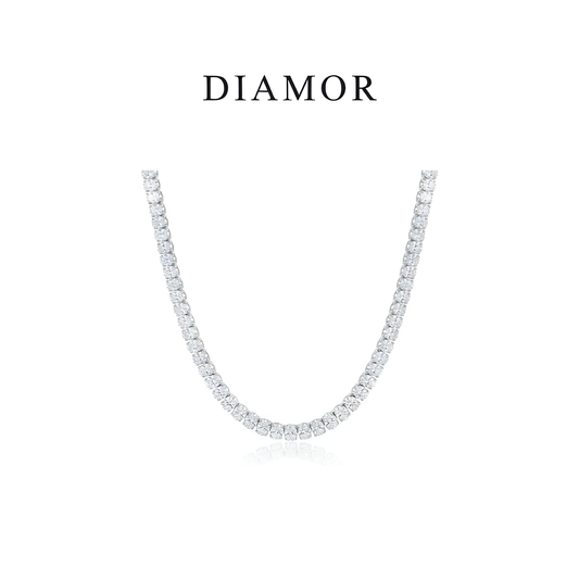 DIAMOR® Oval Tennis Necklace