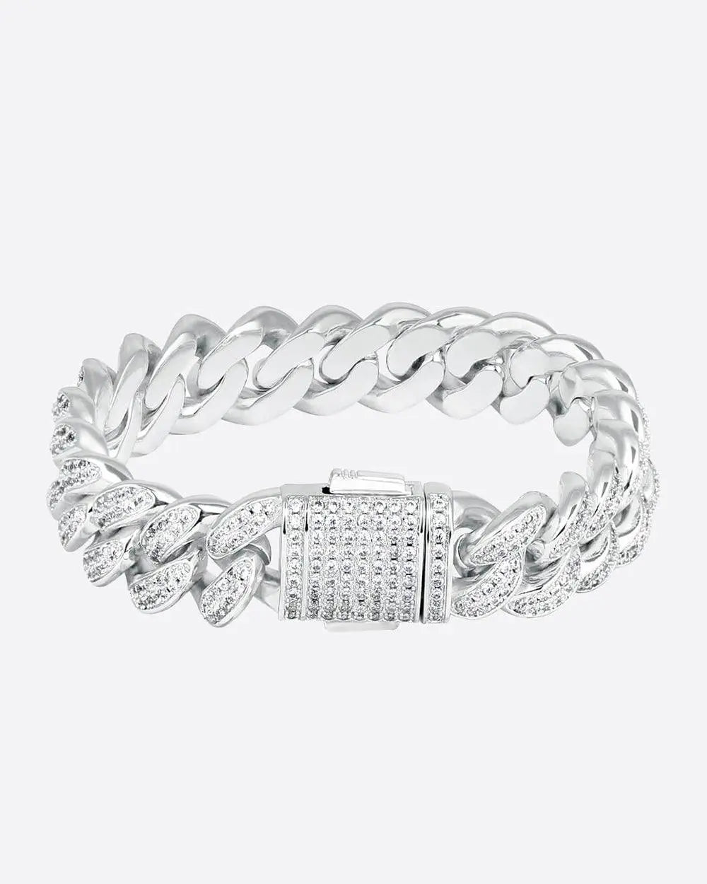 DIAMOR® 12MM ICED CUBAN LINK BRACELET
