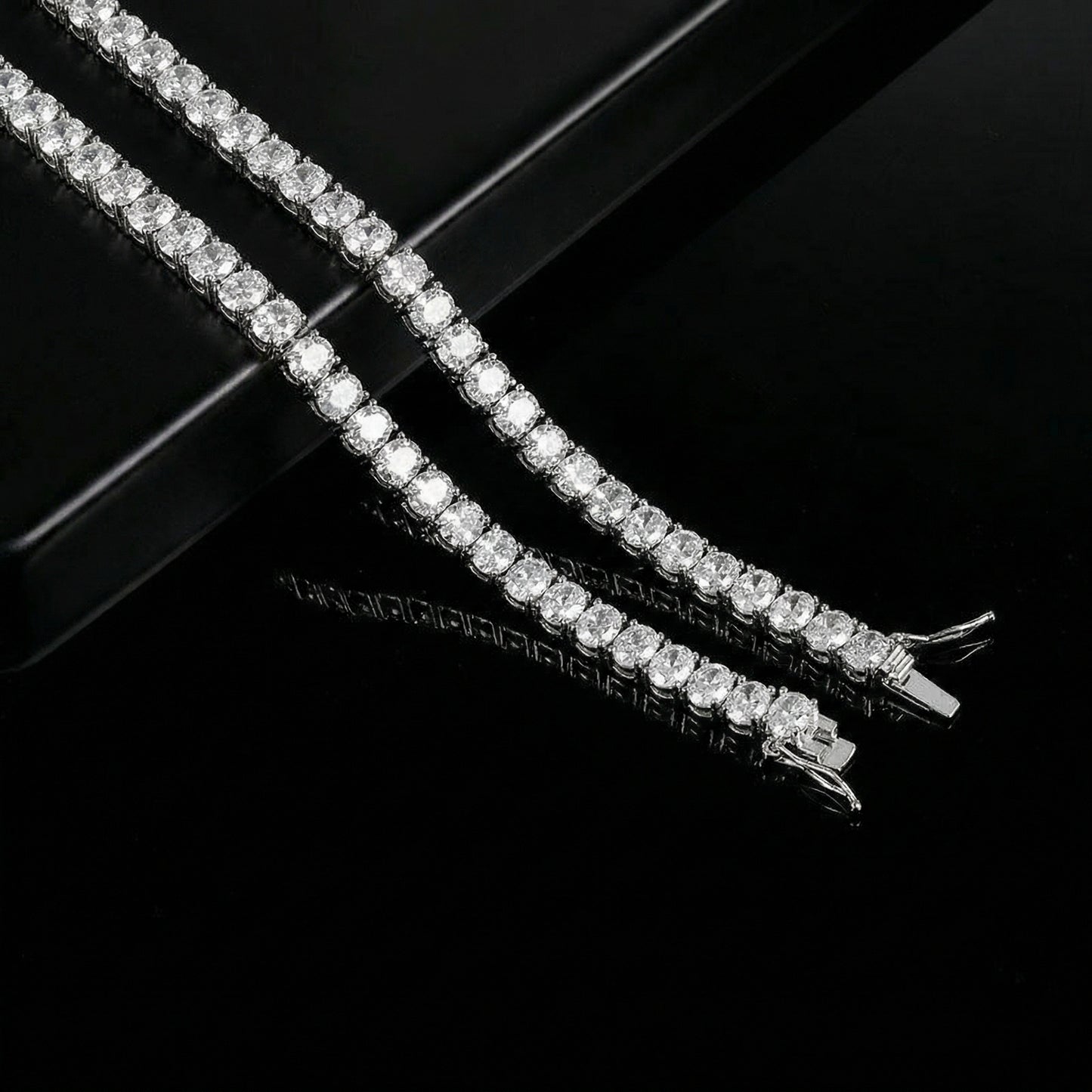 DIAMOR® Oval Tennis Necklace