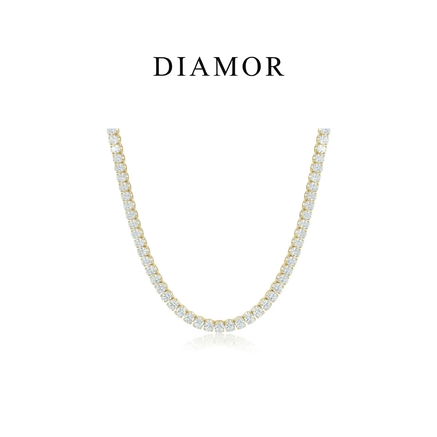 DIAMOR® Oval Tennis Necklace