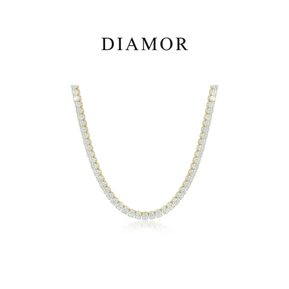 DIAMOR® Oval Tennis Necklace